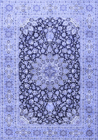 Medallion Blue Traditional Rug, tr4775blu