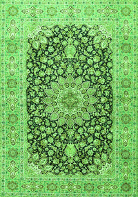 Medallion Green Traditional Rug, tr4775grn