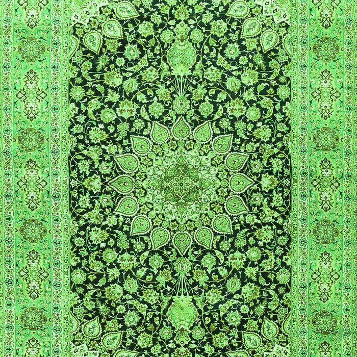 Medallion Green Traditional Rug, tr4775grn