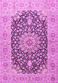 Medallion Pink Traditional Rug, tr4775pnk