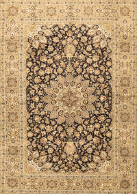 Medallion Brown Traditional Rug, tr4775brn