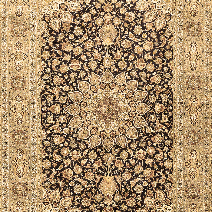 Medallion Brown Traditional Rug, tr4775brn