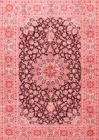 Medallion Red Traditional Rug, tr4775red