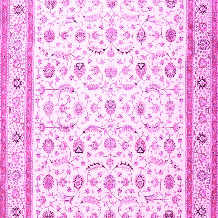 Machine Washable Persian Pink Traditional Rug, wshtr4776pnk