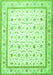 Serging Thickness of Machine Washable Persian Green Traditional Area Rugs, wshtr4776grn