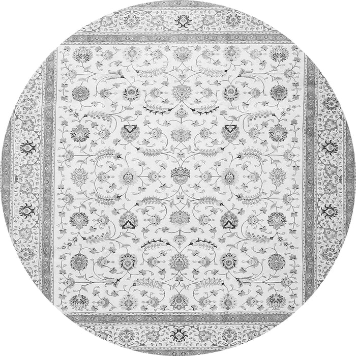 Square Persian Gray Traditional Rug, tr4776gry