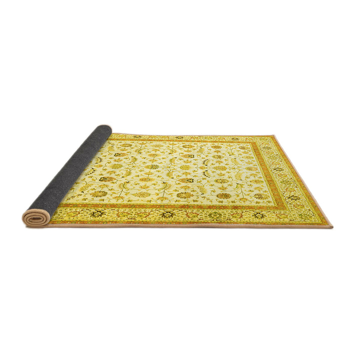 Sideview of Persian Yellow Traditional Rug, tr4776yw