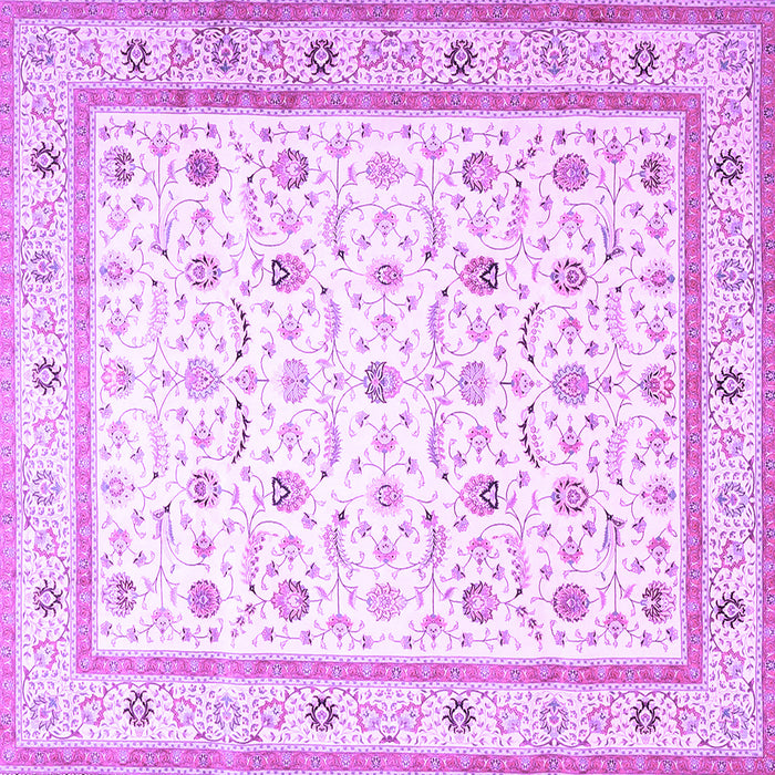 Square Persian Purple Traditional Rug, tr4776pur