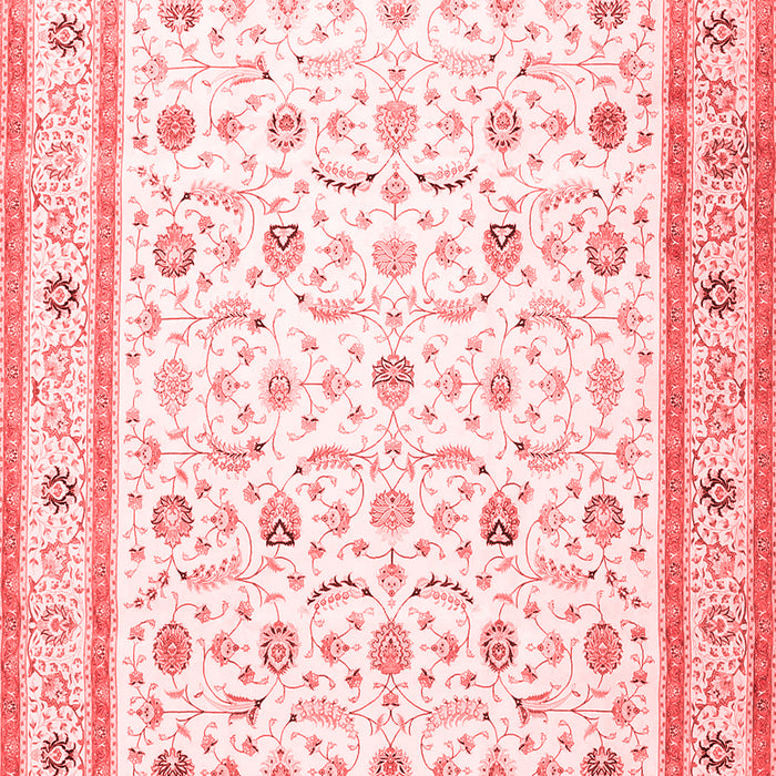 Machine Washable Persian Red Traditional Rug, wshtr4776red
