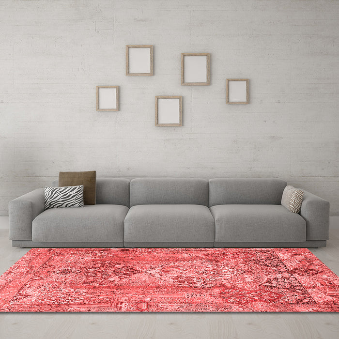 Traditional Red Washable Rugs