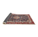 Sideview of Traditional Tan Brown Medallion Rug, tr4778