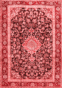 Medallion Red Traditional Rug, tr4778red