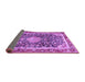 Sideview of Medallion Purple Traditional Rug, tr4778pur