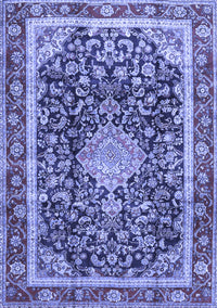 Medallion Blue Traditional Rug, tr4778blu