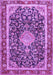 Medallion Purple Traditional Rug, tr4778pur