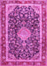 Medallion Pink Traditional Rug, tr4778pnk