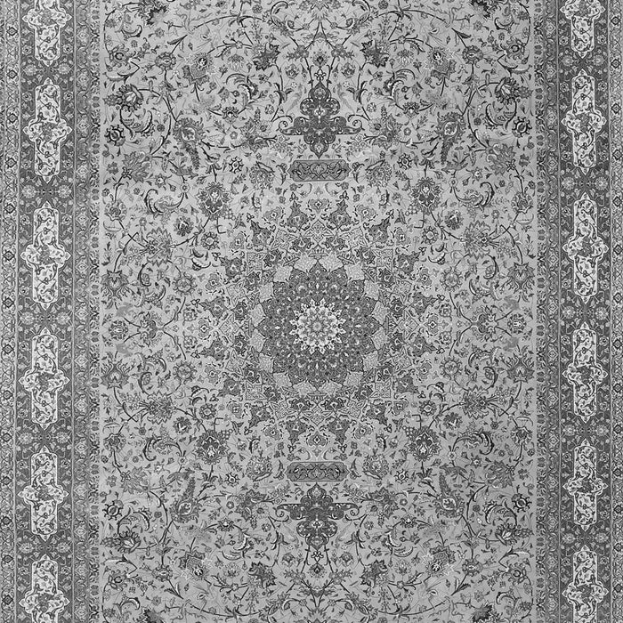 Medallion Gray Traditional Rug, tr4779gry
