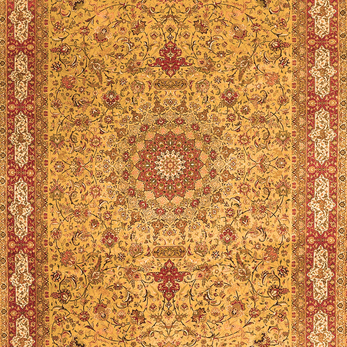 Medallion Orange Traditional Rug, tr4779org