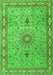 Medallion Green Traditional Rug, tr4779grn