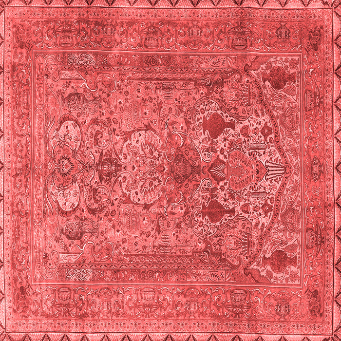 Machine Washable Persian Red Traditional Rug, wshtr4780red