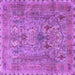 Square Persian Purple Traditional Rug, tr4780pur