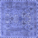 Square Persian Blue Traditional Rug, tr4780blu