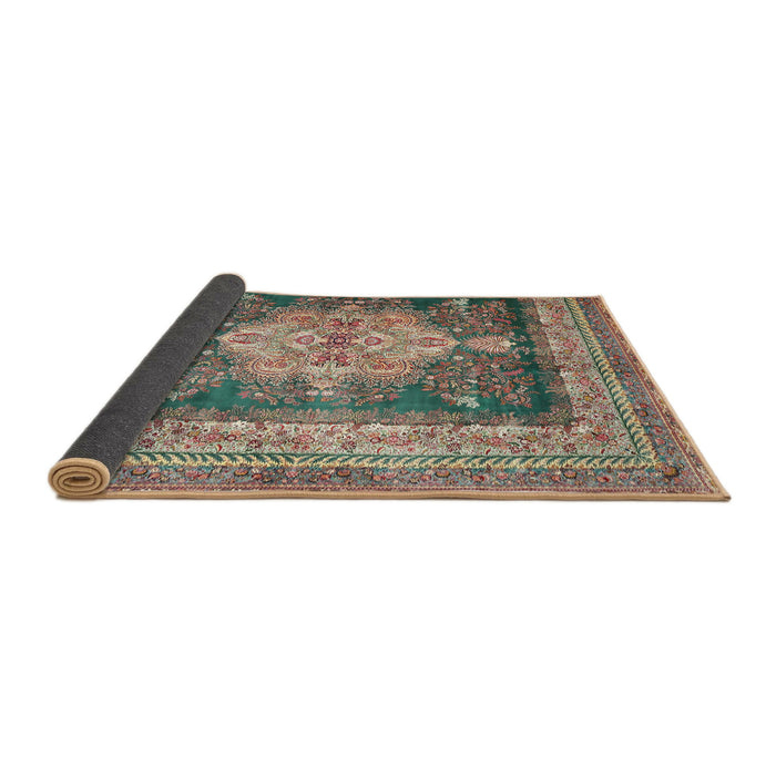 Sideview of Traditional Reddish Brown Persian Rug, tr4781
