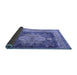 Sideview of Persian Blue Traditional Rug, tr4781blu