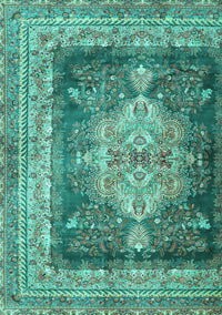 Persian Turquoise Traditional Rug, tr4781turq