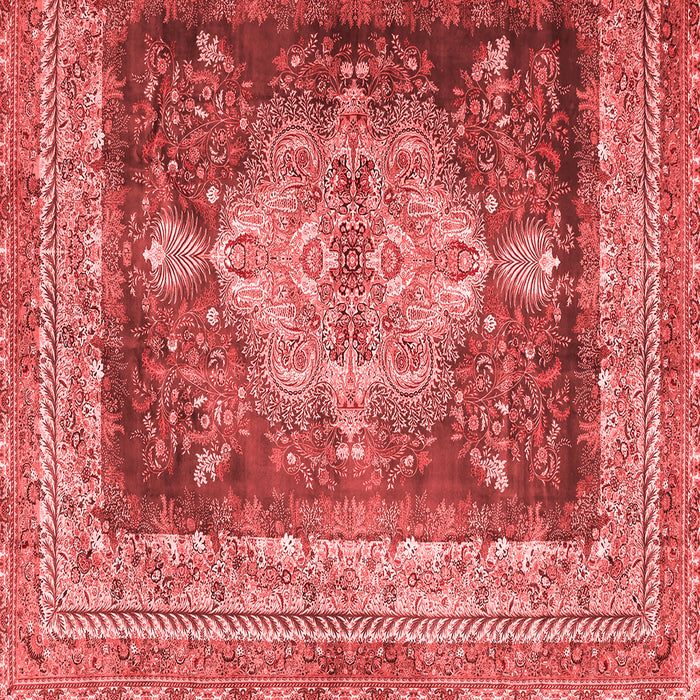 Machine Washable Persian Red Traditional Rug, wshtr4781red