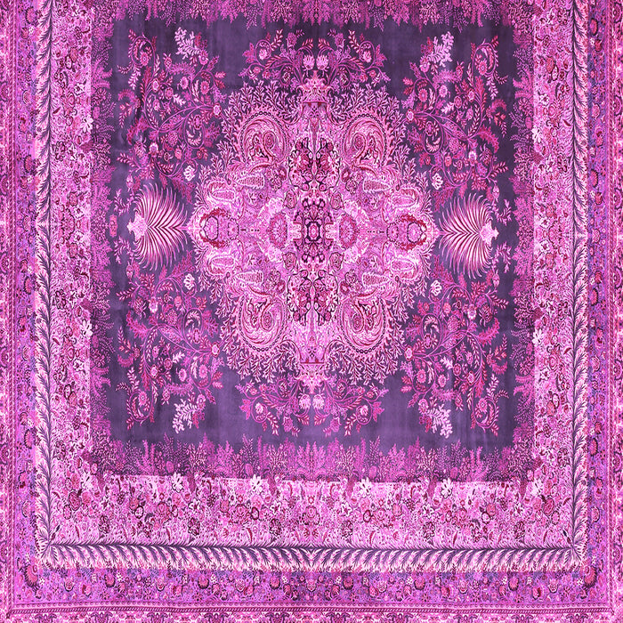 Square Persian Pink Traditional Rug, tr4781pnk