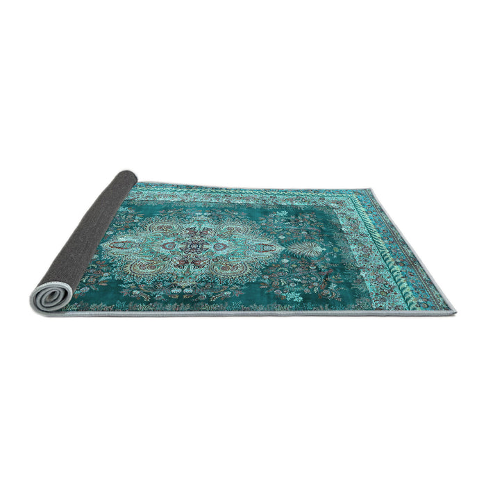 Sideview of Persian Light Blue Traditional Rug, tr4781lblu