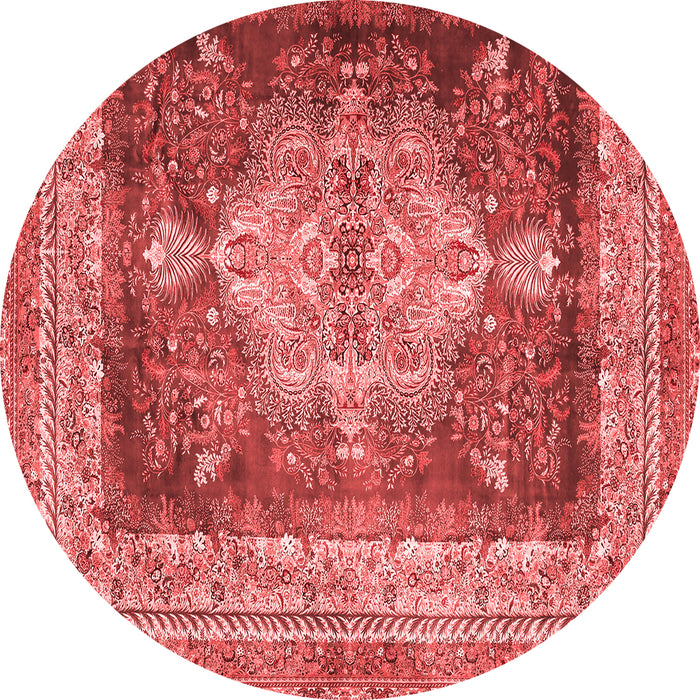 Machine Washable Persian Red Traditional Rug, wshtr4781red
