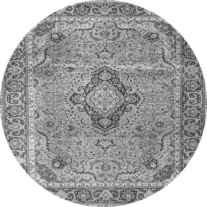 Square Persian Gray Traditional Rug, tr4782gry