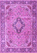 Machine Washable Persian Purple Traditional Area Rugs, wshtr4782pur