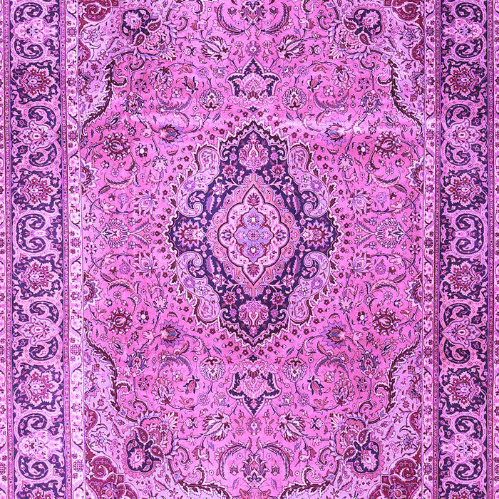 Machine Washable Persian Purple Traditional Area Rugs, wshtr4782pur