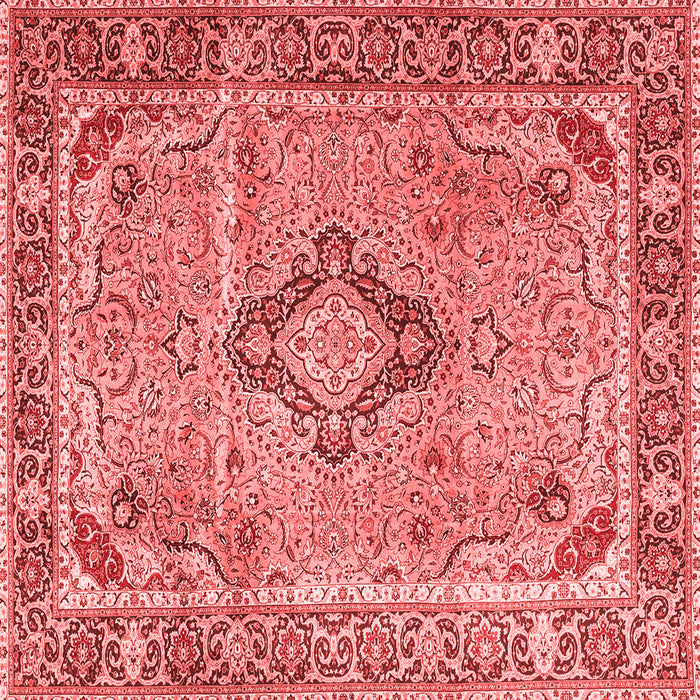 Machine Washable Persian Red Traditional Rug, wshtr4782red