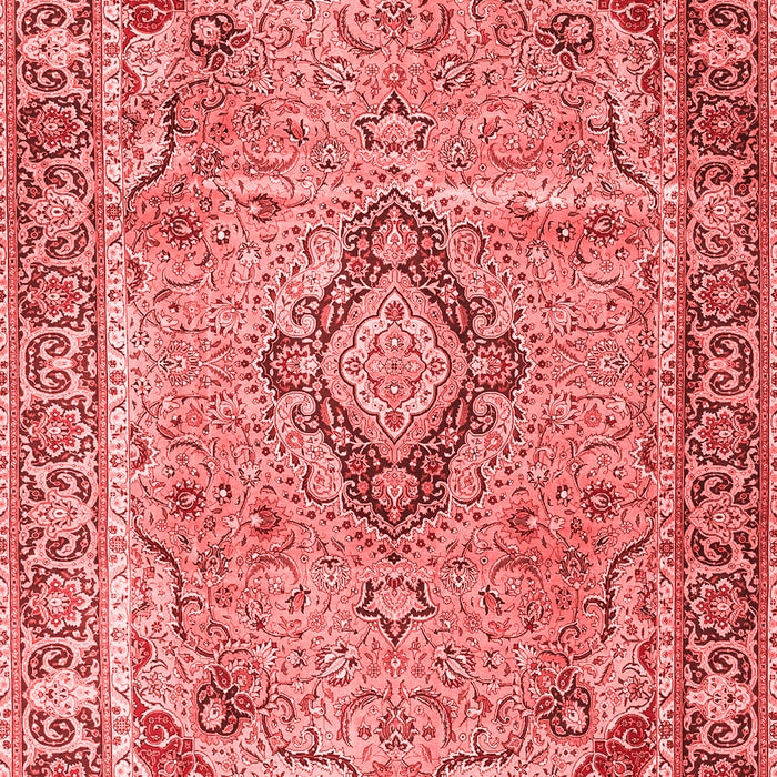 Machine Washable Persian Red Traditional Rug, wshtr4782red