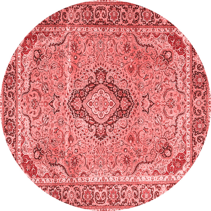 Machine Washable Persian Red Traditional Rug, wshtr4782red