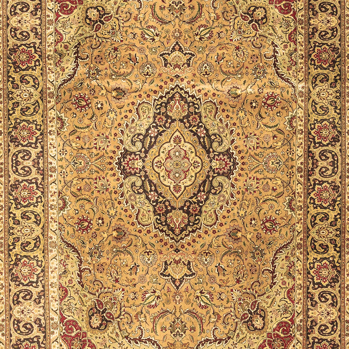 Machine Washable Persian Brown Traditional Rug, wshtr4782brn