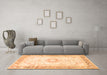 Machine Washable Persian Orange Traditional Area Rugs in a Living Room, wshtr4783org