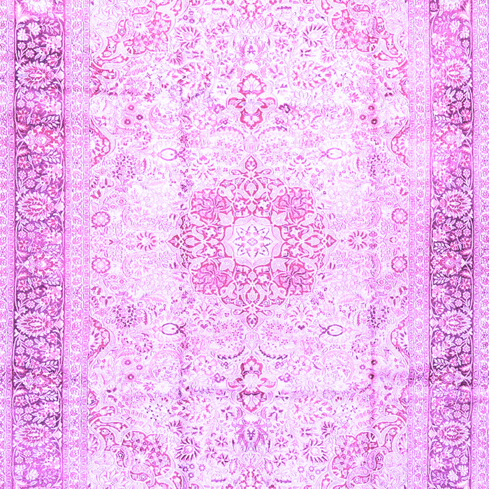 Machine Washable Persian Purple Traditional Area Rugs, wshtr4783pur