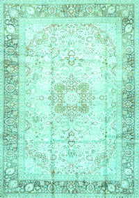 Persian Turquoise Traditional Rug, tr4783turq