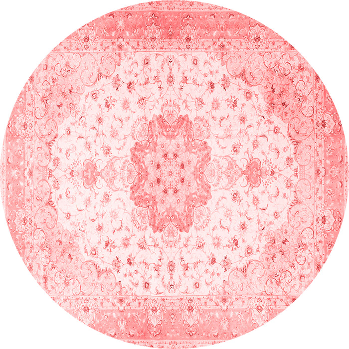 Medallion Red Traditional Rug, tr4784red