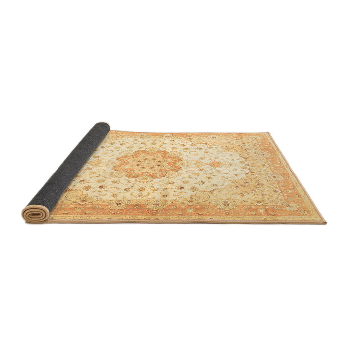 Sideview of Medallion Brown Traditional Rug, tr4784brn
