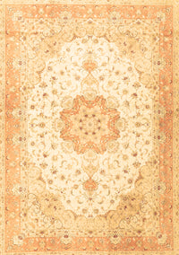 Medallion Brown Traditional Rug, tr4784brn