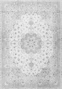 Medallion Gray Traditional Rug, tr4784gry