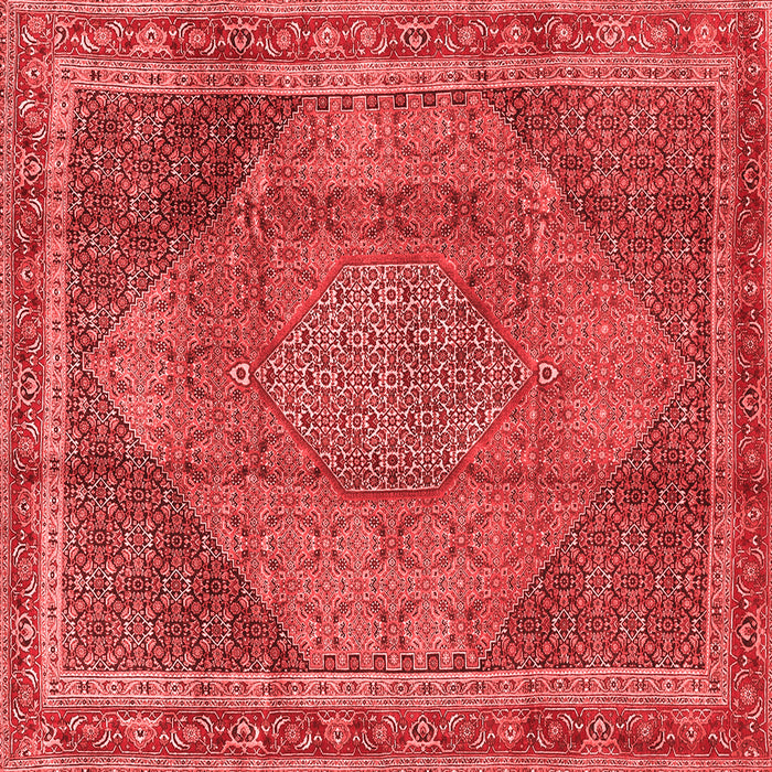 Machine Washable Medallion Red Traditional Rug, wshtr4785red