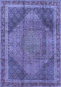 Medallion Blue Traditional Rug, tr4785blu