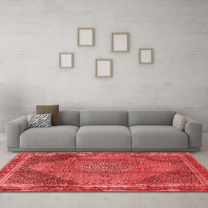 Traditional Red Washable Rugs